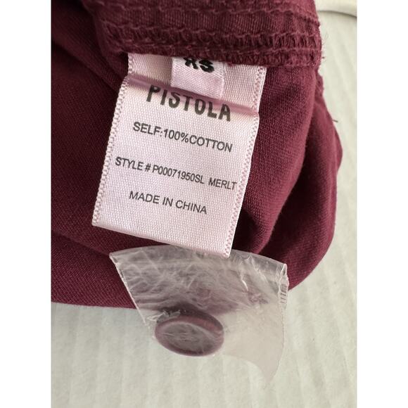Pistola XS Grover Red Cotton Jumpsuit Merlot Relaxed Field Suit Coveralls - Picture 5 of 13
